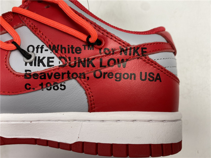 OFF-WHITE x Dunk Low ‘University Red’ CT0856-600