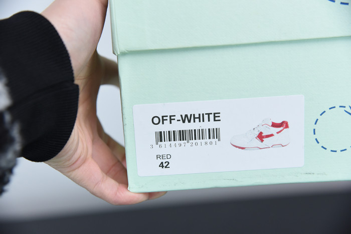 OFF WHITE™ C/O VIRGIL ABLOH OUT OF OFFICE LOW-TOP LEATHER SNEAKERS "OOO"